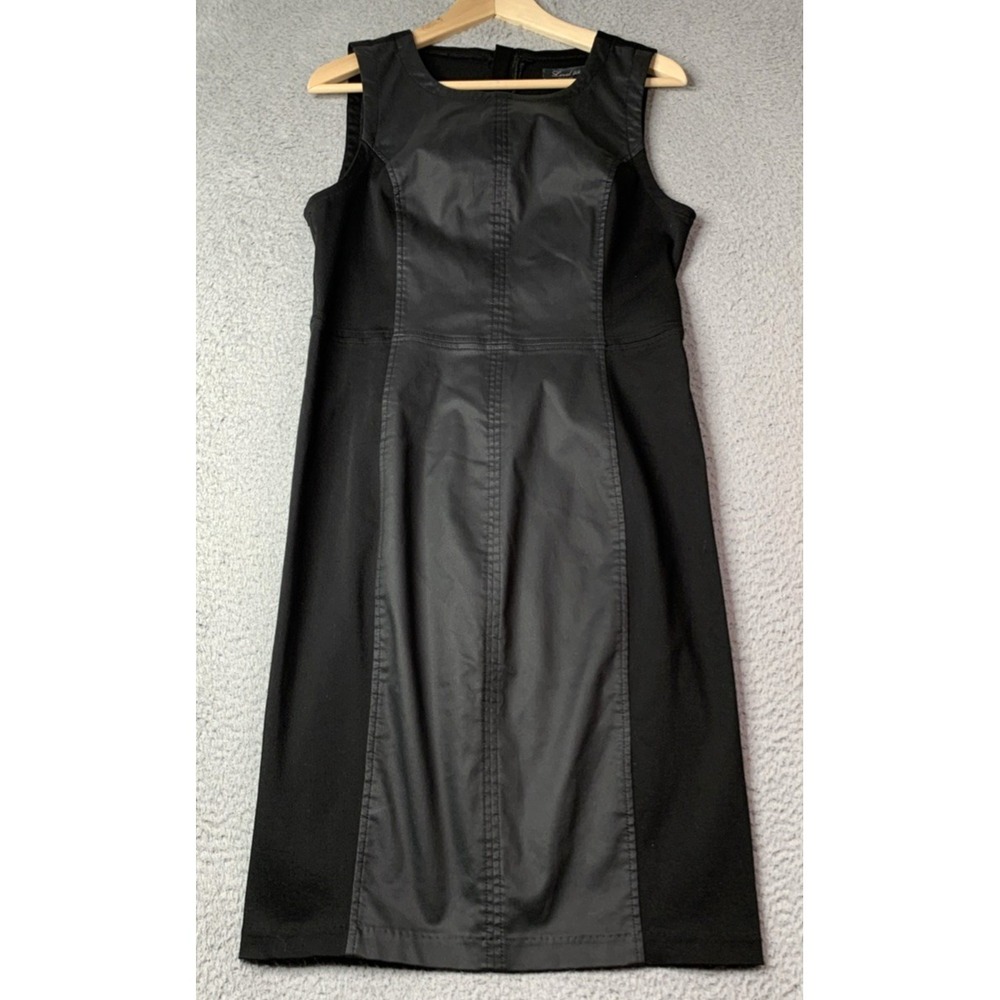 New Level 99 Dress Womens Large Forever Black Sleeveless Knee Length Sheath
